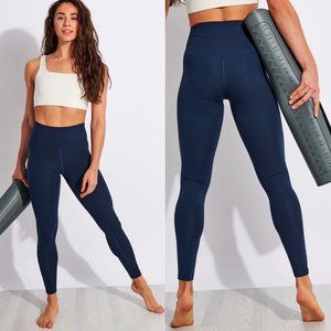Girlfriend Collective Midnight Blue Compressive High Rise 7/8 Leggings